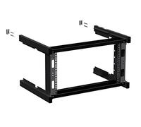 6U 48,26 cm da parete Netwok rastrelliera - cornice aperta - 400 mm profondità - Nero - Server della custodia