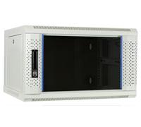 6U witte wandkast met glazen deur 600x450x368mm (DS6406W)