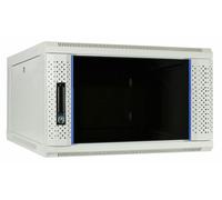 6U witte wandkast met glazen deur 600x600x368mm (DS6606W)