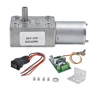 6V Geared Motor DC Turbo Gear Speed Reduction Electric Motor with Governor, High Torque Metal Gear Mini Drive Motor for Smart Devices Robots BBQ Machines (6V40 giri/min)