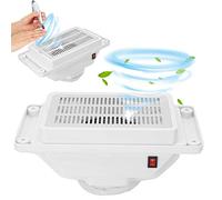 6W Aspirapolvere per unghie da tavolo silenzioso Strumento per pedicure per manicure Dispositivo per collettore di polveri per unghie con ventola per salone per unghie professionale Bianco(EU)