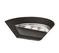 6W Led da esterno a parete a semicerchio, grigio scuro 4000K 450 lumen GRIGIO SCURO chiaro