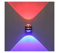 6W LED Double Head Crystal Wall Lamp Modern Indoor Hotel Decoration Light Living Room Bedroom Bedside Aisle Sconce Lights Lamp (Color : 2 Heads Green) (Red and Purple)