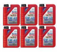 6X 1 Litro Liqui Moly 1305 Olio Ricarica 5W-40