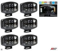 6X 10'' LED Jumbo Nebbia Faro Bianco Ambra per Mercedes Atego Actros Axor E9