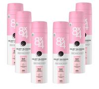 6x 150ml 8x4 Deodorante Spray Velvet Fiore N° 3 48h Protezione Floreale Purdrig