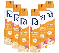 6x 150ml Fa Oriental Moments Deodorante Spray 48h Stoppa Batteri 0%
