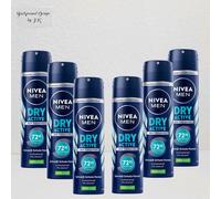 6x 150ml Nivea Men Dry Active Anti Traspirante Deo Spray 48h Protect Reale Life