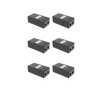 6X 24V 0.5A Desktop POE Power Injector Ethernet Adapter Sorveglianza CCTV per L'Alimentazione Della Telecamera IP
