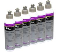 6x 250ml Detergente Koch Chemie Micro Cut&finish P3.01 Auto Carnaubawachs