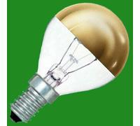6x 25W Corona Oro Top Riflettore Regolabile Golf Lampadina, Ses , E14 Edison