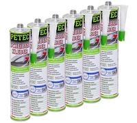 6x 310 ML PETEC Sigillante Parabrezza Cartuccia 83310 Adhesivo Disco Colla