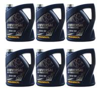 6X 4 Litri Originale MANNOL Olio Cambio UNIVERSAL Olio Getriebe 80W-90 API GL 4