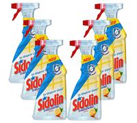 6X 500Ml Sidolin Senza Strisce Agrumi Con Effetto Perle Spray Bottle