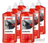 6X 500ML SONAX CERA PER AUTO CERA PER LACCA CURA DEL LACCA SIGILLATURA CERA DURO