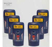 6x 50ml Nivea Men Dry Impact Deodorante Stick Anti Traspirante 48h Cuffia