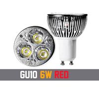 6x 6W GU10 LED Colorato Regolabile Spot Lampadine, Rosso Verde Blu 3000K 6000K [EEK: A]