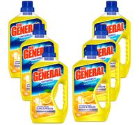 6x 750ml Der General Detergente Universale Langhaltiger Lucido E Frische Limone