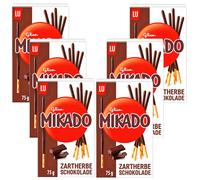 6X 75G LU GLICO MIKADO CIOCCOLATO ZARTHERBE STICKS Per Decorare E Gustare