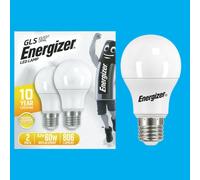8x 8.2W (=60W) LED GLS 3000K Bianco Caldo Opale Es E27 Edison Lampadina Lampada
