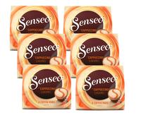 6x 8 Senseo Caffè Pads Tipo Cappuccino Caramel per Doppio Aromatizzati