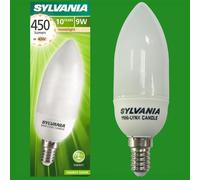 8x 9W (=40W) Sylvania Cfl Candela Bassa Energia Potenza Risparmio Luce Ses E14 [EEK: A]