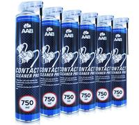 6x AAB CONTACTCLEANER PRO 750 ml GRASSO CONTATTO SPRAY CONTATTO ELETTRICO CON...