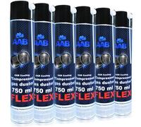 6x AABCOOLING Compressed Gas Duster FLEX 750-ml PULIZIA ARIA COMPRESSA PC PUL...