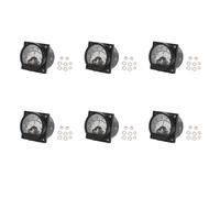 6X AC 0-300V Quadrante Rotondo Voltmetro Analogico Nero M5Z98657