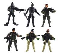 6x Action Figures Toy Men Set Braccio rimovibile Gambe Special Forces Men