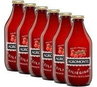 6x Agromonte Sugo Salsa Pronta di Pomodoro Ciliegino 330 gr x 6 Fresco Siciliano