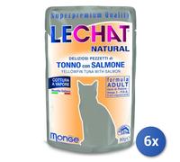 6x Alimento umido gatto Monge 0672 Lechat Natural