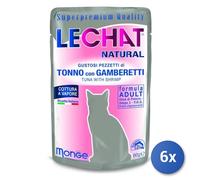 6x Alimento umido gatto Monge 0673 Lechat Natural