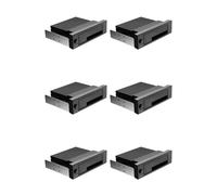 6X Alloggiamento Interno Senza Vassoio da 5,25 Pollici III Alloggiamento Backplane per Disco Rigido Rack Mobile Hot-Swap per HDD da 2,5/3,5