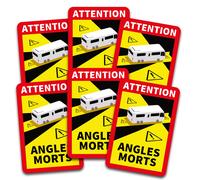 6X Angoli Morti Adesivi Avviso Angolo Morto UV Resistente Camper R145