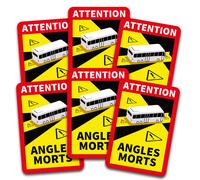 6x angoli morti etichetta avviso angolo morto resistente ai raggi UV impermea...