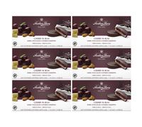 6x Anthon Berg Cherry in Rum 8 pezzi cioccolato fondente marzapane mini torte...