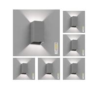 6x applique CUBEL per esterni IP65 up/downlight nero opaco angolare 1x G9