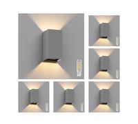 6x applique CUBEL per esterni IP65 up/downlight nero opaco angolare 1x G9