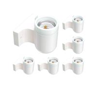 ledscom.de 6 pz. applique FEL, porcellana, bianco lucido, angolare, 1x E27 max. 300W