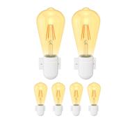 6x applique FEL porcellana bianca lucida angolare 1x E27 max. 300W [EEK: E]