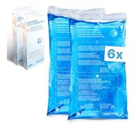 6x ARNOMED® impacchi freddi riutilizzabili in gel 12x29cm, impacchi freddi e caldi riutilizzabili e adatti al microonde, impacchi refrigeranti in gel, impacchi freddi, impacchi refrigeranti
