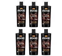 6x AXE Gel Doccia Lozione XXL 700ml - Dark Temptation, Schoko-Duft, 4,2 L