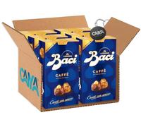 6X Baci Perugina al Caffe Praline di Cioccolato Fondente Extra con Nocciole e Estratto di Caffe 200g - Novita 2023 [CAIYA® BOX da 6 Confezioni]