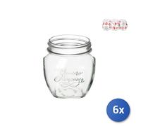 6x Barattoli 4 Stagioni Anfora Gr 300, Vetro Trasparente