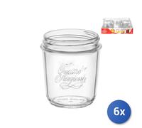 6x Barattoli 4 Stagioni Bocca Larga Cl32, Vetro Trasparente