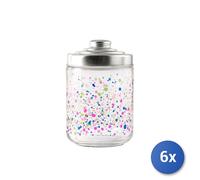 6x Barattoli H&H modello tie&bright con capacità di cc 800