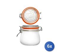 6x Barattoli Home con decoro sweethome e capacità fino a cc 500