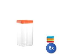 6x Barattoli Milleusi Quadro Grande 40 Cosmoplast