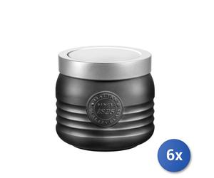 6x Barattoli Officina1825 0,75 Antracite Grigio Bormioli Rocco